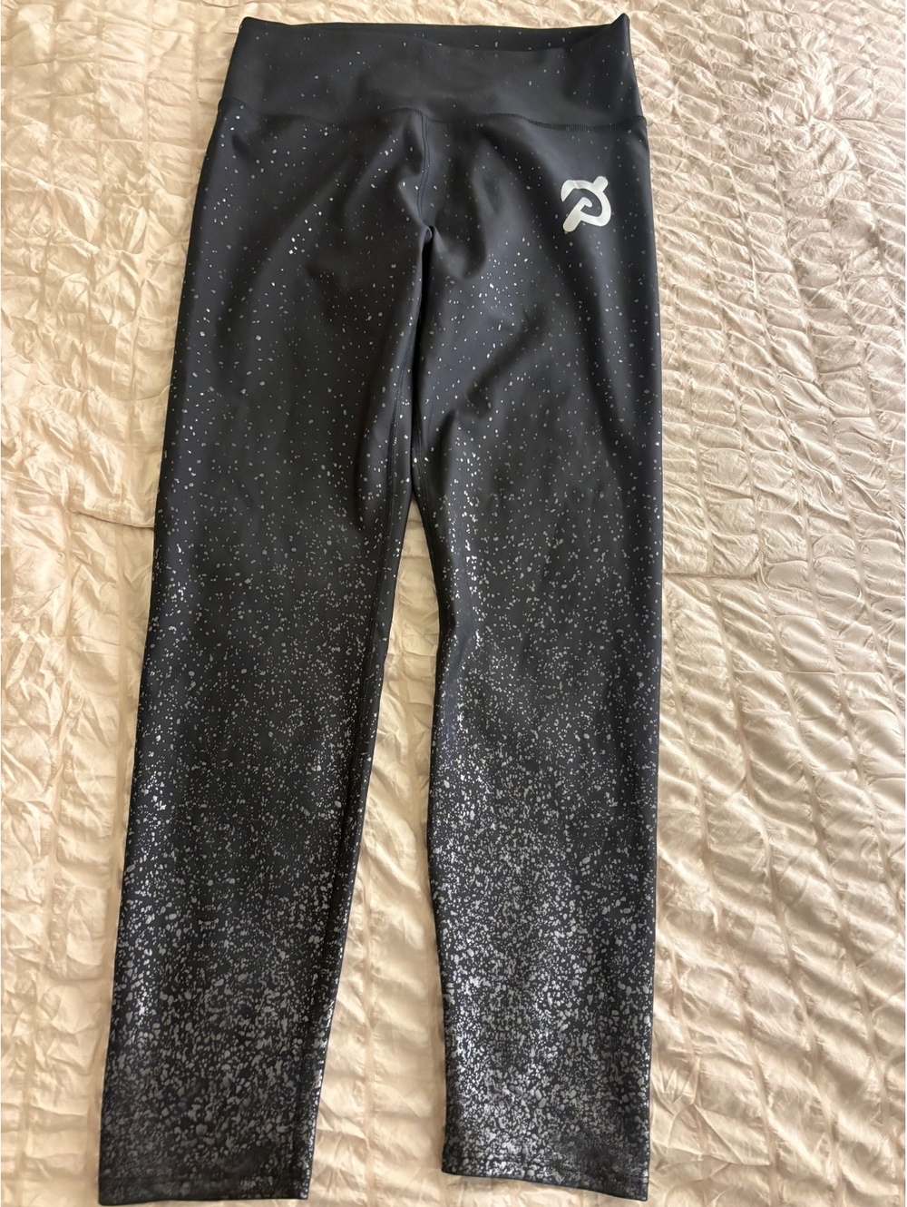 Peloton Black Speckled Women's Leggings Size XL